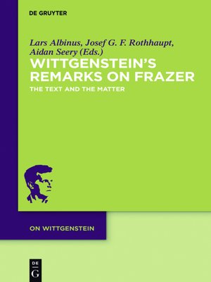 cover image of Wittgenstein's Remarks on Frazer